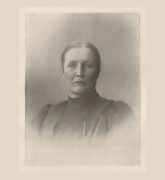 Portrait d’Elisabeth Flühmann, pionnière suisse de l’éducation et du suffrage féminin.