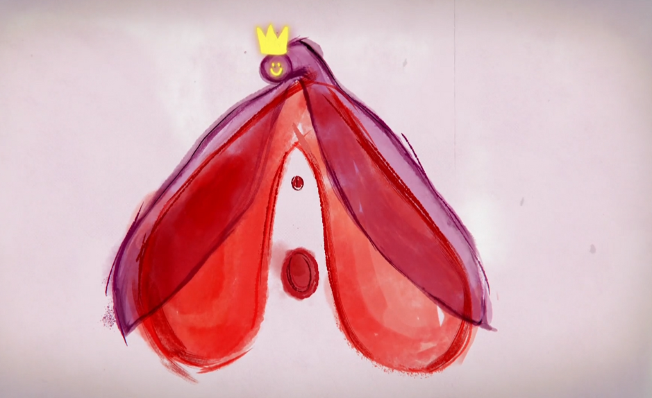 Illustration stylisée du clitoris et de la vulve, mettant en évidence le gland du clitoris de manière symbolique, dans un objectif pédagogique et éducatif.