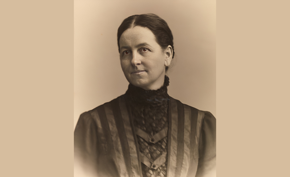 Portrait photographique d’Emma Pieczynska-Reichenbach (1854–1927), pionnière du féminisme suisse, fin du XIXe siècle.