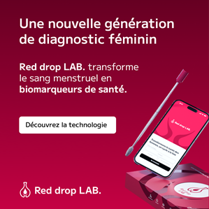 Application Red Drop Lab pour le diagnostic féminin basé sur le sang menstruel et les biomarqueurs de santé