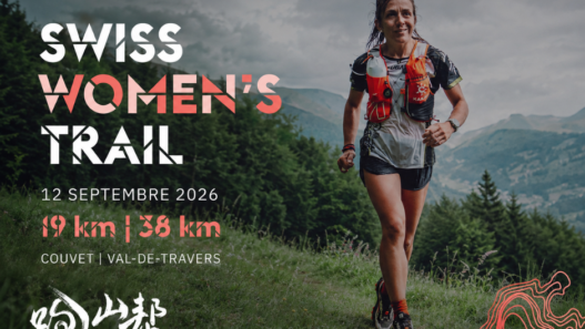 Swiss Women’s Trail 2026 à Couvet dans le Val-de-Travers, avec une traileuse en montagne